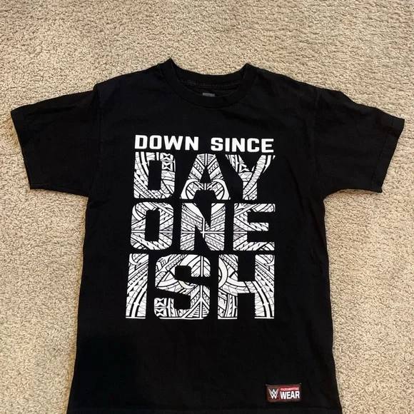 WWE Shirts Wwe The Usos Down Since Day One Ish Medium M Black